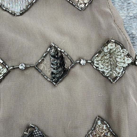 NWT Alice + Olivia Vista Beaded Dress Retro Flapper Sparkle Mini Sz 0 - Picture 15 of 17
